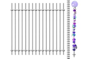Zarique 48 Pcs 8/32 Inch M4 Threaded Rod with Hex Nuts, Includes 16 M4 Stainless Steel Threaded Studs and 32 Fully Threaded H