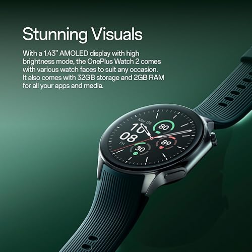 OnePlus Watch Radiant Steel, 32GB, 100-Hour Battery, Health - Main Image