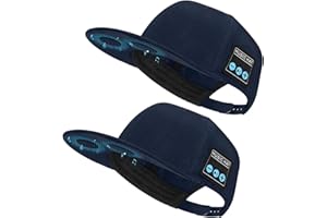 EDYELL 2 Pack Bluetooth Speaker Hats Adjustable Music Hats Bluetooth Cap for Outdoor Sports Baseball Cap for Men Women Gifts