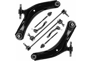 ILONPA Front Lower Control Arms Sway Bar End Links Tie Rods Suspension Kit for 2008-2013 Nissan Rogue, 2014-2015 Nissan Rogue Select (8pc)