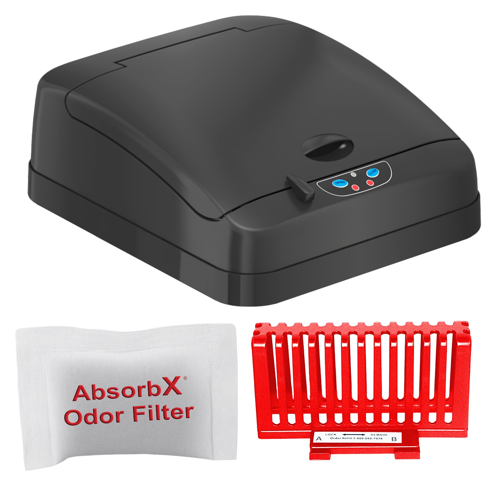 Photo 1 of iTouchless New Sensor Trash Can Lid Replacement for Models IT13MX, IT13MXL, DZT13P, DZT13PL, DZT13M, and DZT08P, DZT08PL, and Other Variants