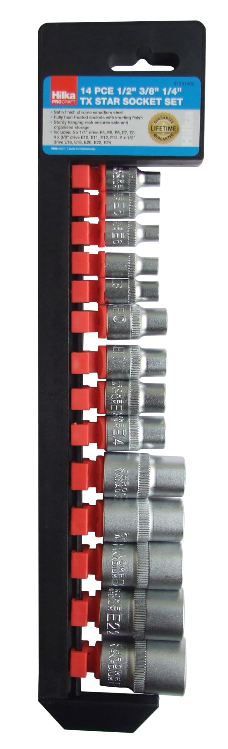 1/2" 3/8" 1/4" TX Star Socket Set