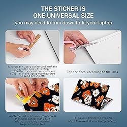 AORTDES Laptop Skin Sticker Decal 15-15.6