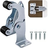 Screen Door Spring Loaded Catch, Zinc Plated Screen &amp; Storm Door Catch | Metal Door Loaded Catch for Aluminum Wooden Hinged-Swinging Doors Protection from Wind, Easy Installation