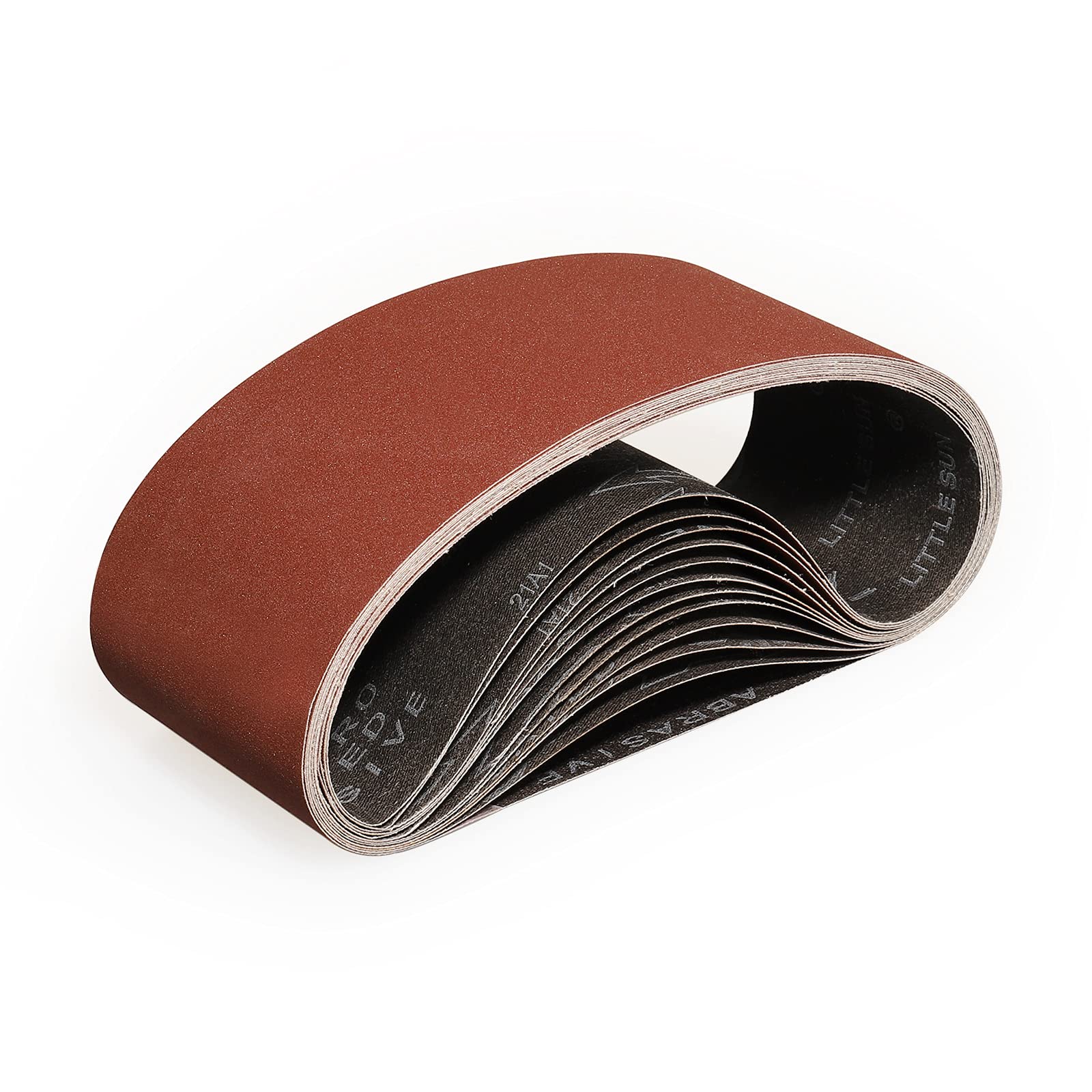 Sruhrak 100X610mm Abrasive Sanding Belt Set - 12 Pack 240 Grits Sandpaper Belts for Portable Belt Sander