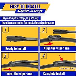 3 wipers Replacement for 2015-2017 Lexus