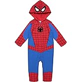 Marvel Avengers Spider-Man Zip Up Cosplay Coverall Newborn to Little Kid