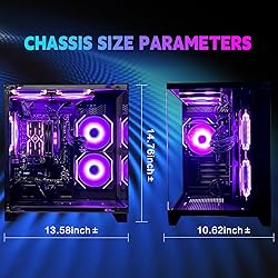 AEXPXO PC Desktop,AMD Ryzen 5 5600GT 3.6GHz,16GB