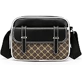 ibalulu Crossbody Bag for Mens, Pu leather Cross Body Purse, Multi Pocket Shoulder Bag Messenger Bag for Travel Work Daily