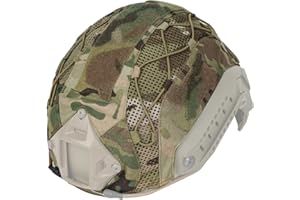 TOPTACPRO Tactical Helmet camo Cover for Fast Helmet in Size M/L, Paintball Shooting Gear - 500D Nylon -Without Helmet