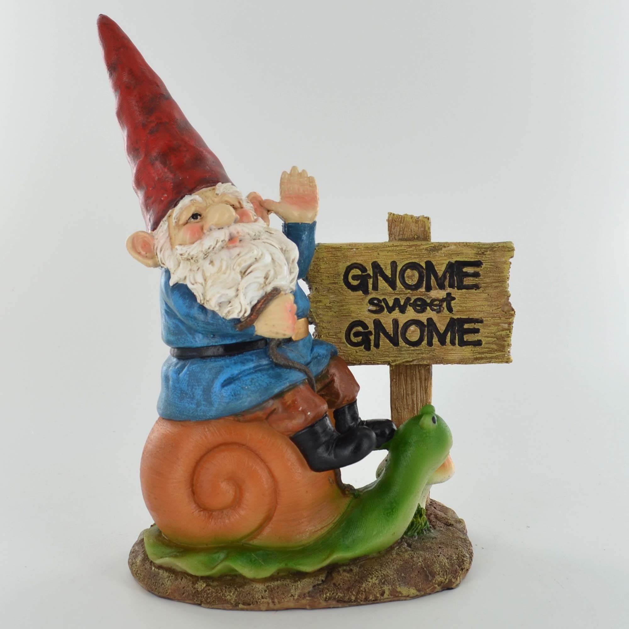 Gnome - Gnome Sweet Gnome Garden Ornament Home Decor Fantasy Figure Elf Joke Present Novelty Gift Comical H19cm