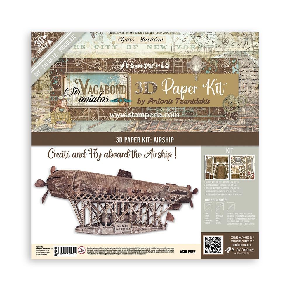 Stamperia - Pop Up Kit - Sir Vagabond - Aviator