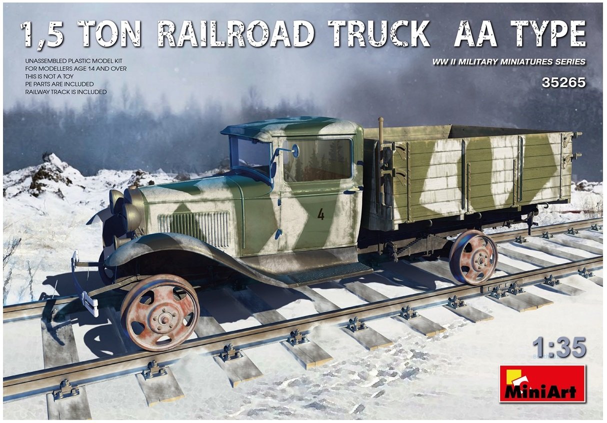 Miniart 1:35-5 Ton Railroad Truck AA Type