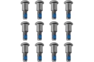 ECSiNG 12pcs Silver Hex Buttonhead Incision Kingpin Shoulder Screws M3 Axle Screw Compatible with Axial SCX10 AR44 Compatible