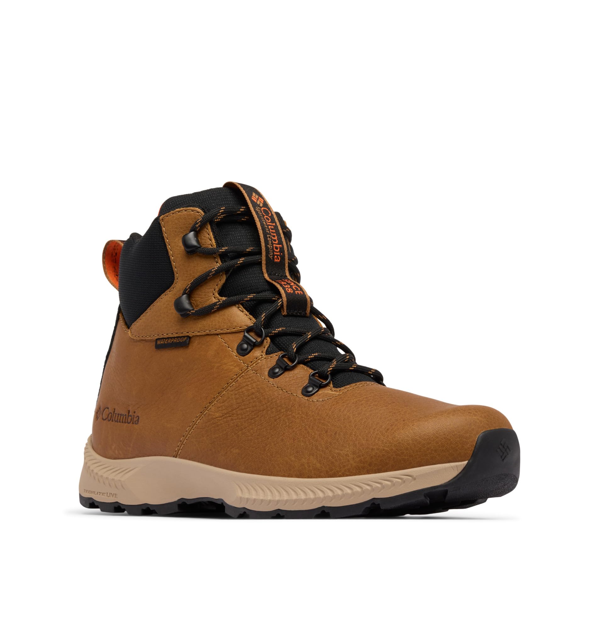 Columbia Mens Landroamer Explorer Waterproof Hiking Boot, Elk/Tangy Orange, 9