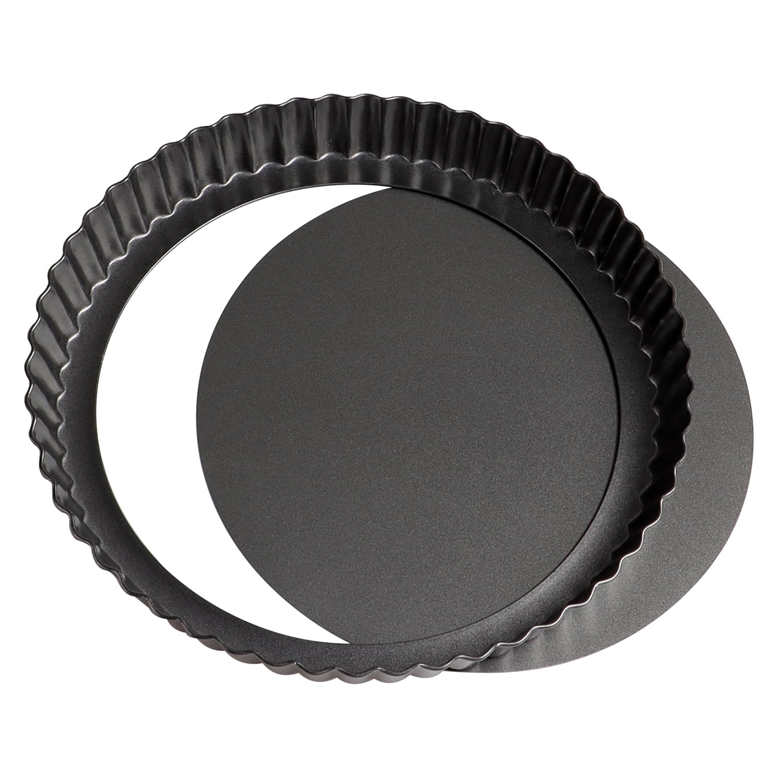 ZTVOWTO 20cm×3cm Pie Tins for Baking, Round Quiche Dish, Non-Stick Pie Tin, Wavy Edge Quiche Tins, Pie Dishes