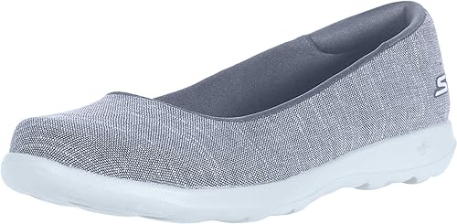 Skechers Women's Go Walk Lite-Susie Ballet Flat, Gray, in Kuwait - Main Image
