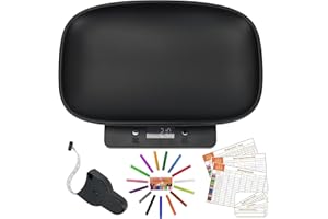 QULABLE Digital Small Animals Scales for Weighing with Tape Measure, Puppy Whelping Scale Weigh Your Kitten, Rabbit with High Precision (Black Pet Scale&Tape)