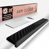Desk Edge Cushion, Extra Long 28 Inch Arm Rest Pad for Desk, Memory Foam | Full Arm Memory Foam Support for Wrist Elbow & For