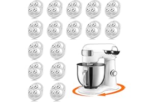 TRVL FIELDER Self Adhesive Caster Wheels - 360° Swivel Universal Wheel, Mini Roller Ball Transfer Bearing for Small Kitchen Appliances, Storage Box, Cricut, Trash Can (with 4 Ball Bearings, White, 16 PCS)