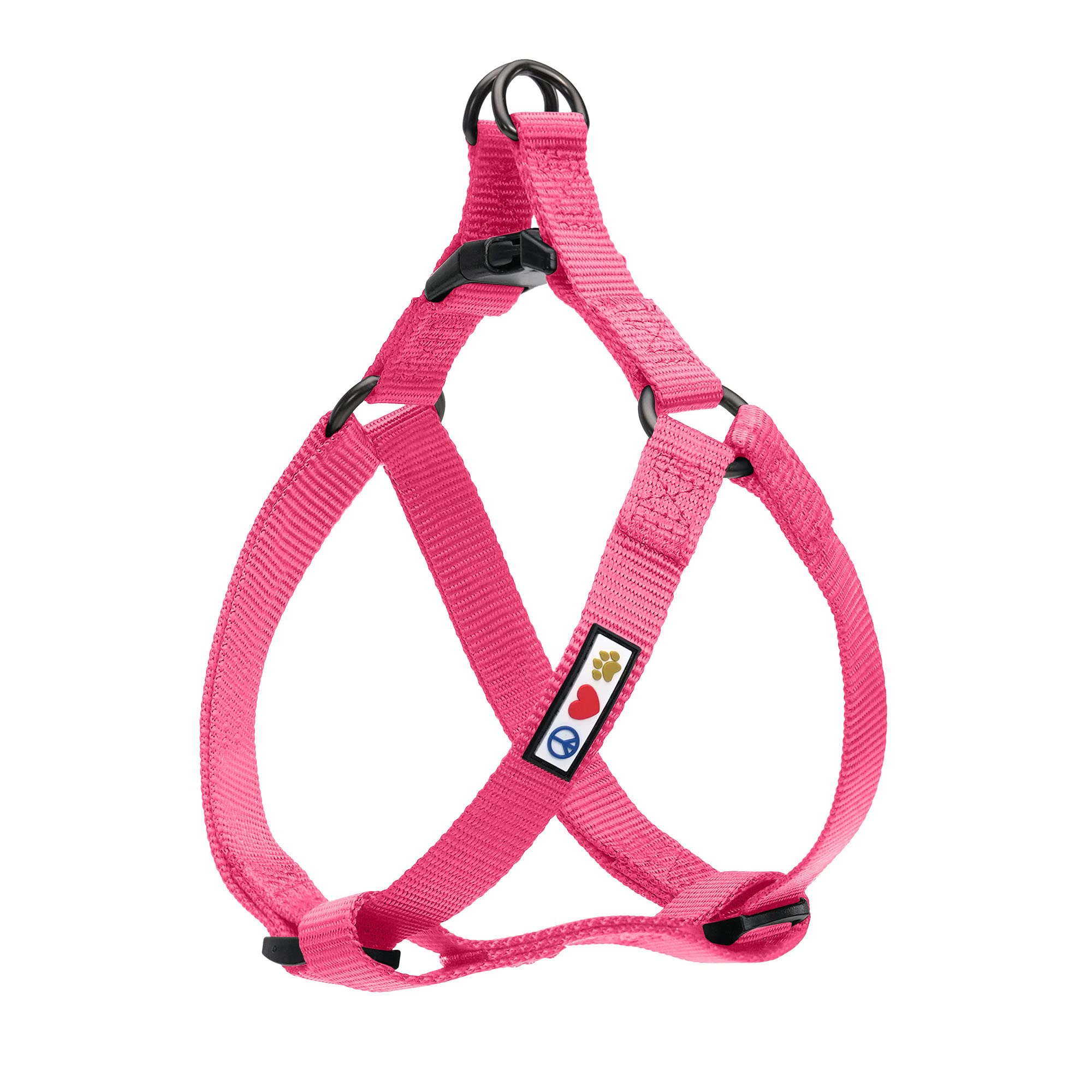 Pawtitas Extra Small Dog Harness Adjustable Dog Harness No Pull Harness For Dogs Solid Color XS Pink Harness