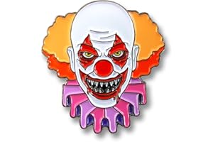 Pinsanity Creepy Evil Clown Horror Enamel Lapel Pin