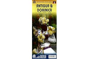 Antigua and Dominica Travel Map 1:35k/1:50k