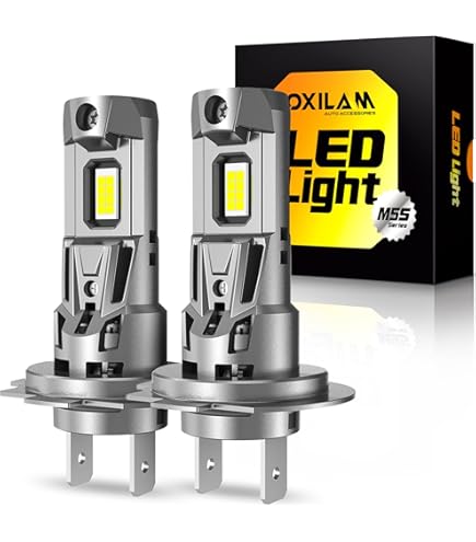 QIPEIZSP H7+H11 LED Bulbs For Ford Fusion (2006-2018) – High & Low Beam 4-Pack, Super Bright