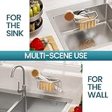 TAILI Sponge Holder for Kitchen Sink Aluminium Rustproof Suction Cup 5 KG view 6
