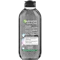 Garnier Micellar Cleansing Jelly Water, All-in-One Cleanser & Makeup Remover, With Charcoal and Salicylic Acid, Purifying, Re