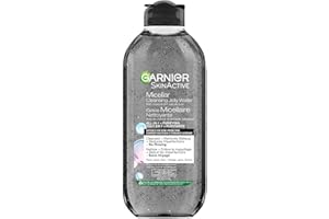 Garnier Micellar Cleansing Jelly Water, All-in-One Cleanser & Makeup Remover, With Charcoal and Salicylic Acid, Purifying, Re