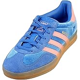 adidas Gazelle Indoor Women's Sneakers, Blue/Semi Pink Spark/Gum, Size 7.5