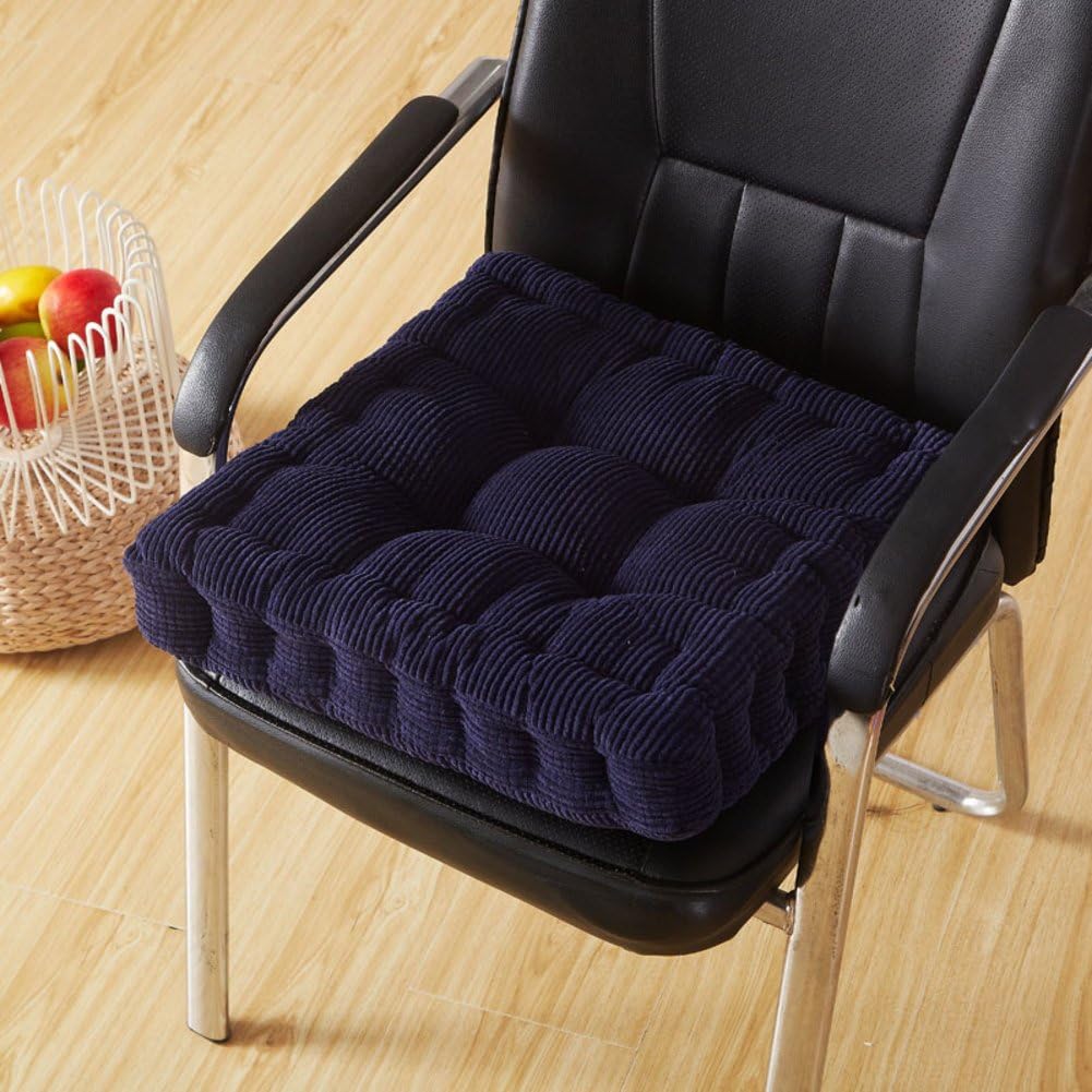 DSAQAO Thicken comfort seat pad, Floor Booster cushion, Office chairs Recliner Wheelchair rise cushion-D 45x45cm(18x18inch)