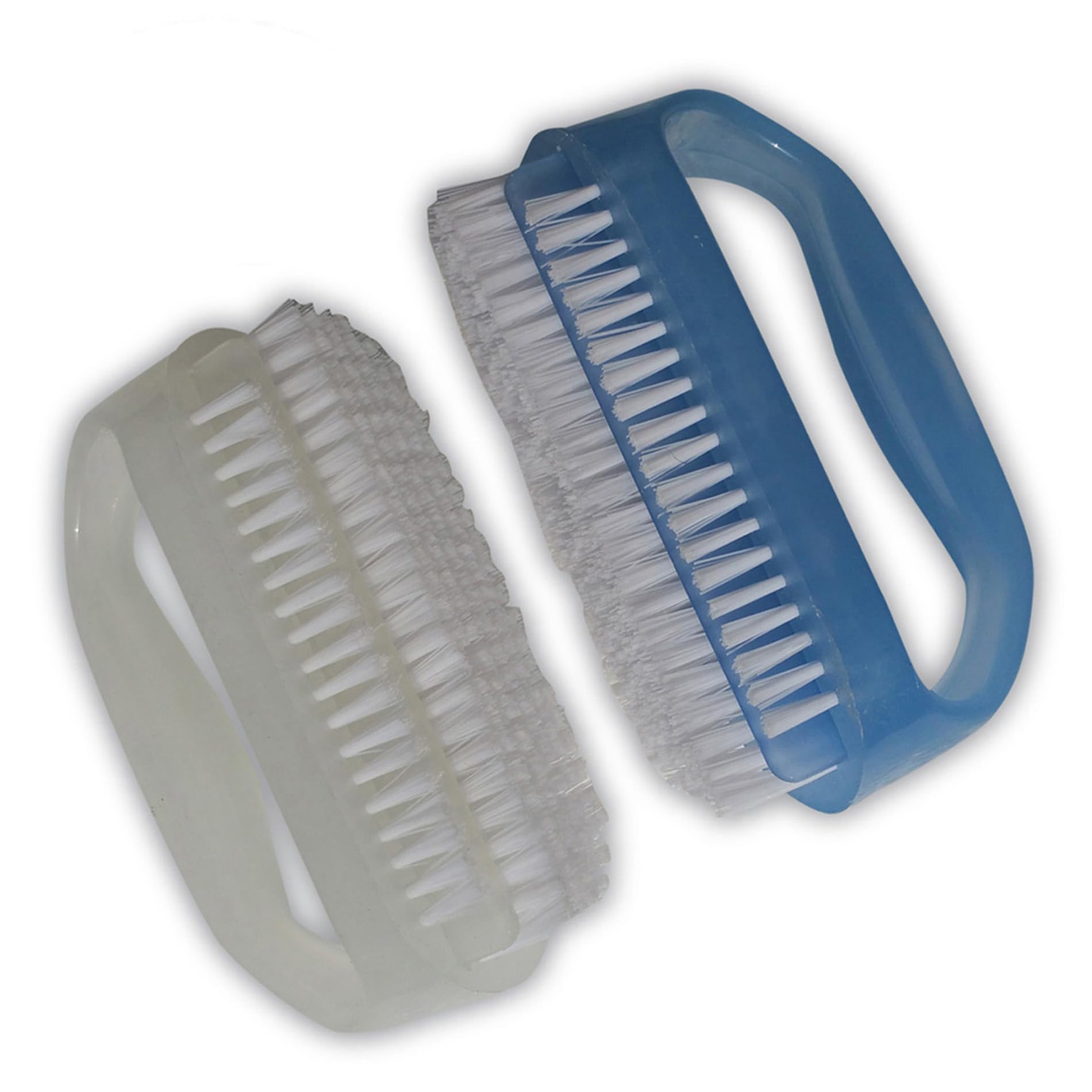 Condello Casa Nail Brushes X 2 for Cleaning Hand Finger Foot Toe with Cuticle Remover, Small Scrubber Cleaner with Handle, Soft Scrub Set for Fingernail Manicure, Toenail Pedicure, Gardener, Mechanic