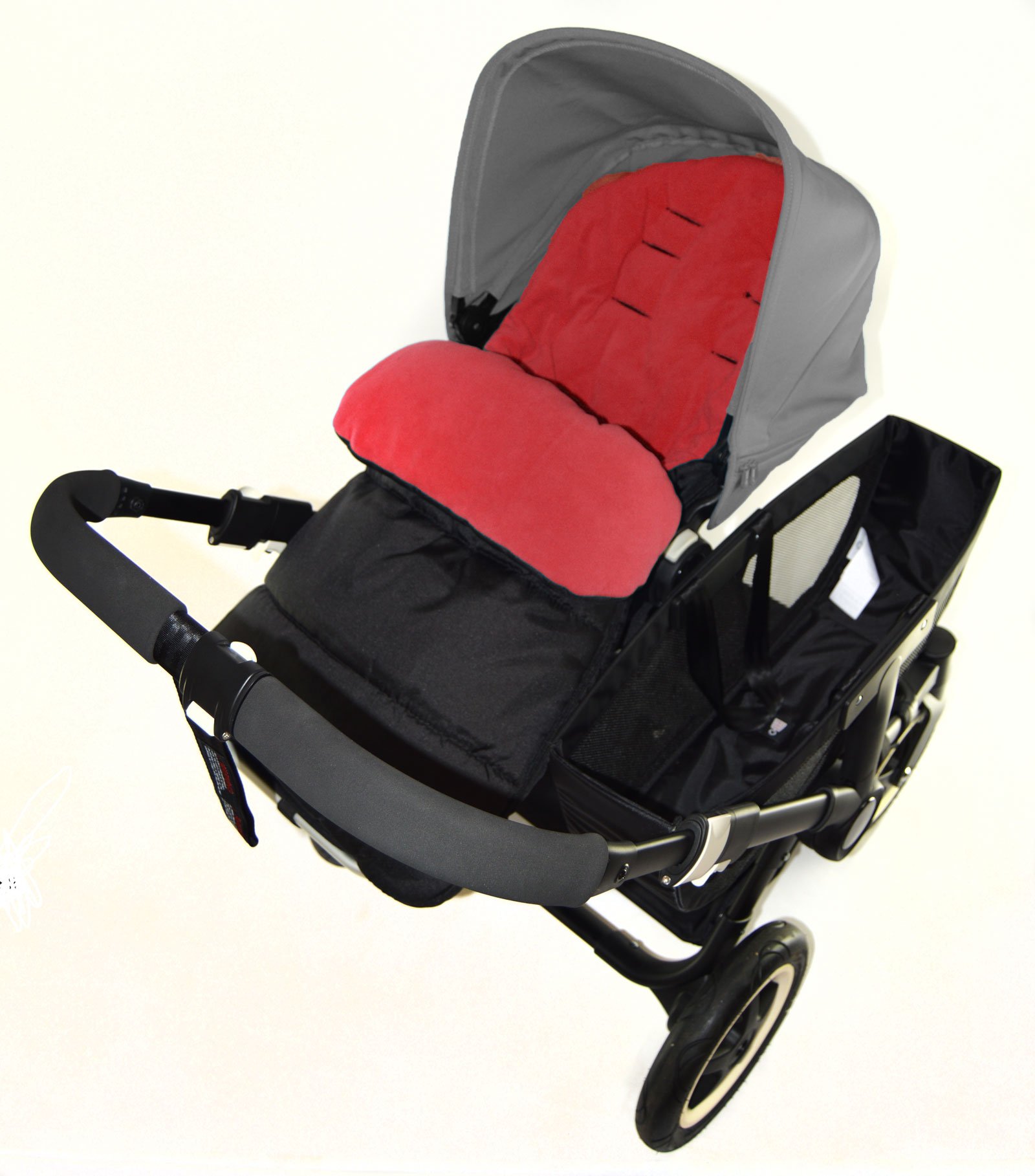 Footmuff/Cosy Toes Compatible with Phil & Teds Promenade Pushchair Fire Red