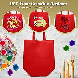 Reginary Reusable Totes Bags - 100 Pcs Non Woven