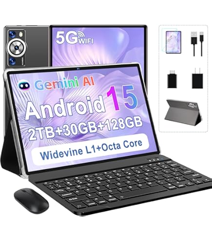 Android 15 Tablet 30GB RAM 128GB ROM 1TB TF, 2025 Electronics