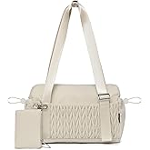 Small Gym Bag for Women Quilted Mini Tote with Wet Compartment and Coin Purse, Cute Duffle Bag for Girls Workout Sport Travel