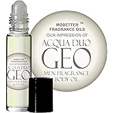 MOBETTER FRAGRANCE OILS Acqua Duo Geo Cologne Body Oil for Men (10ml Roll On)