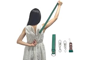 MAGNEECH Detachable Zipper Puller Helper for Dress and Boots, Effortless Zipping with Hook and Clip for Various Types of Zippers (Green)