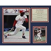 Lou Brock 11" x 14" Unframed Matted Photo Collage by Legends Never Die, Inc.