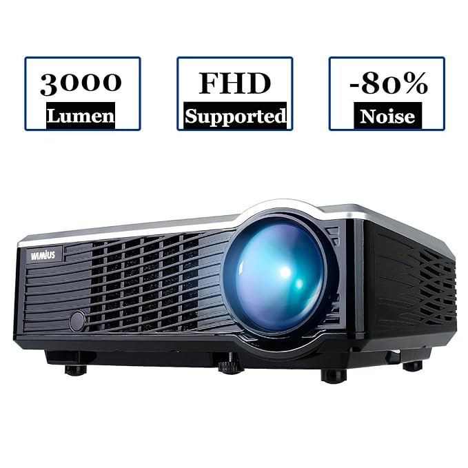 Proyectores, Proyector Full HD LED 3000 Lúmenes Portátil Proyector ...