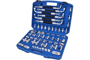 Luocute 56pcs Automotive Air Conditioner Leak Test Kit, Air Conditioning Leak Detector Detection Tools Auto Repair Tool for C