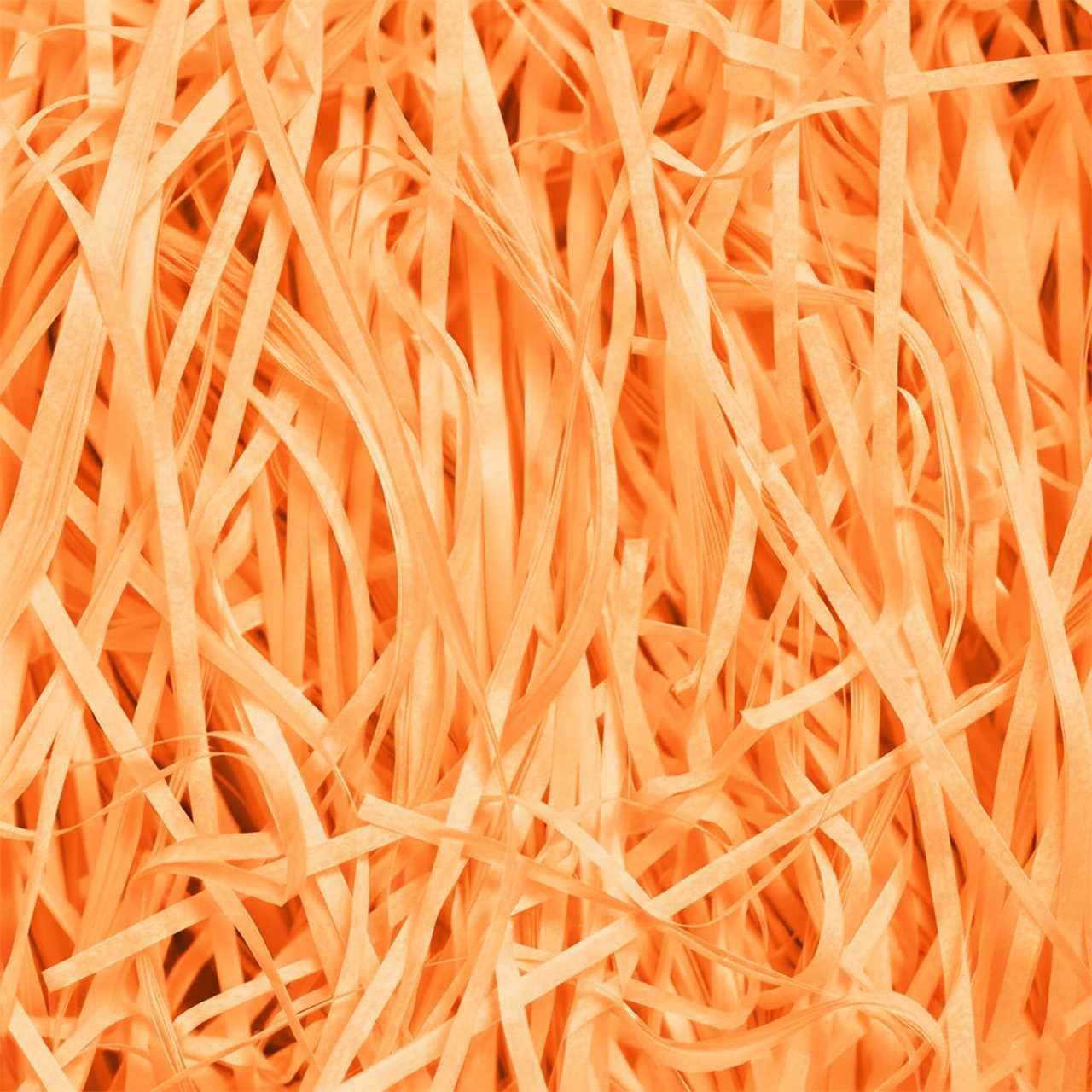 Emartbuy Orange Shredded Paper 500 grams – Soft Tissue Gift Filling for Hampers, Packaging & Crafting | Lightweight Crinkle Paper for Gift Boxes, Baskets, Parcels & Decorations