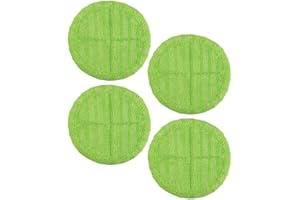 Lawnoval Floating Mop Pads Compatible with Electric Floating Mop, 6.3 Inch Microfiber Replacement Pads, Washable & Reusable f