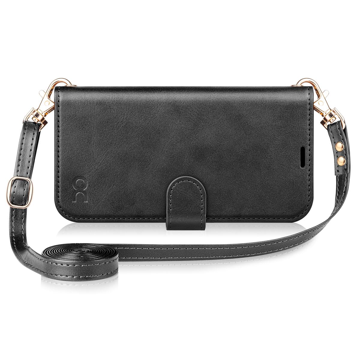 Photo 1 of OCASE for iPhone 16 Pro Wallet Case, PU Leather Crossbody Phone Case with Removable Shoulder Strap, Kickstand, RFID Blocking Card Slots, Flip Folio Phone Cover 6.3 Inch 2024, Graphite