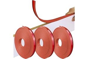 STANCE TUNING USA U-Shape Edge Banding, 16.4ft Self Adhesive Furniture Edge Protector, Countertop Edge Trim and Collapsible Edge Guards for Countertop Table Cabinets Shelves Restoration （0.7",Brown)