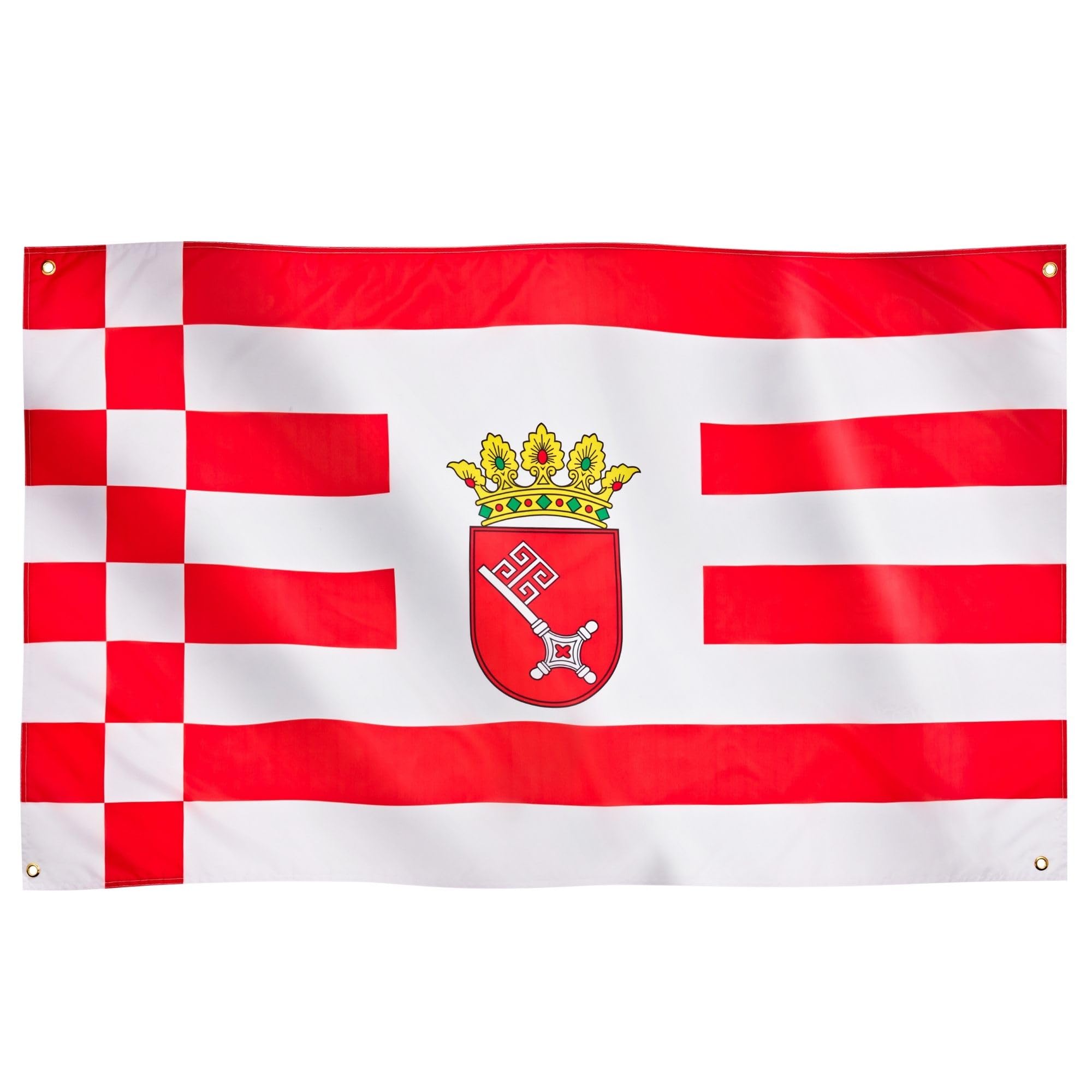 Runesol Bremen Flag, 91x152cm, 3ft x 5ft, Flag of the Four Moors, 4 Grommets, Eyelet in Every Corner, Bremen Banner, Premium Flags, Inside, Outside, Vivid Colours — image 1