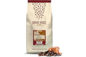 Barrie House Salted Caramel Flavored Whole Bean Coffee | 2 lb Bag | 100% Arabica Coffee Beans | Artificially Flavored