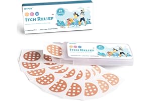 Istpch Bite Itch Relief Patches 27 Patches Kids, Natural Itch Relief Stickers, Reduces Itch & Swell, After Bite Anti Itch Patch - Summer Travel Camping Essential for Mom, Family